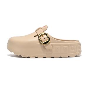 Женские тапочки Closed Toe, устойчивые к запаху, истиранию и скольжению OUBT, бежевый