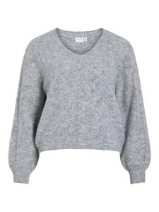 Свитер Vila, средний серый меланж