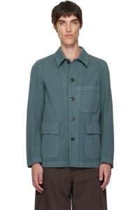 Dries Van Noten Серая куртка из хлопчатобумажной саржи