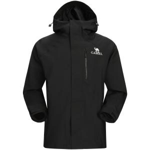 CAMEL Водостойкая ветрозащитная дышащая износостойкая теплая ветровка унисекс, Phantom Black