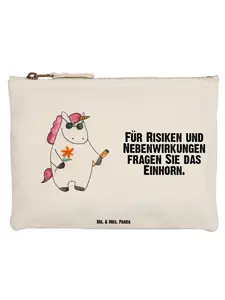 Mr. & Mrs. Panda Пенал «Единорог Вудсток» с надписью белого цвета