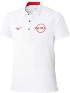 Футболка-поло Mizuno 32JAD275 N-XT PureHyper, влагоотводящая, быстросохнущая, с защитой от УФ-излучения, мужская, белый