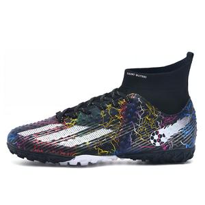 Футбольные бутсы детские, подростковые, с противоскользящим покрытием, с низким верхом и износостойким верхом SAINT WATERS, черный