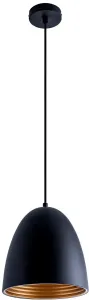 Подвесной светильник Paco Home Jack, черный / золотой