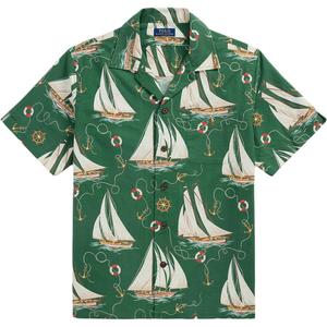 Футболка с принтом парусника Polo Ralph Lauren, зеленый