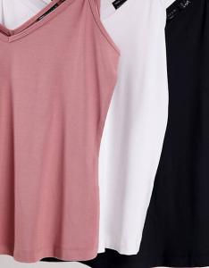 Комплект футболок Asos Design Ultimate с V-образным вырезом, 3 пары