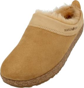 Сабо унисекс HAFLINGER Snowbird из овчины, Tan