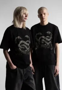 Футболка унисекс с принтом змей Wasted Paris, Black