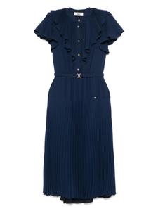 Платье миди со складками NISSA, синий