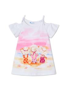 Летнее платье стандартный крой 3963 Mayoral, белый