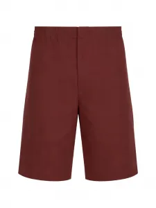 Льняные шорты-чинос Zegna, красный