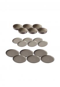 Набор тарелок и мисок Ritzenhoff & Breker Jasper, 18 штук, серо-коричневый