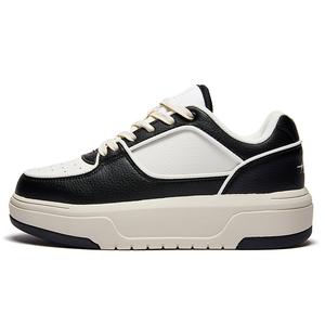 Высокие Увеличивающие Рост Балансировочные Износостойкие Низкие Кроссовки для Скейтбординга Unisex A1, Бежевый Белый Черный