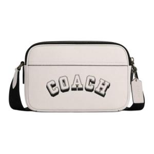 COACH Кожаная сумка через плечо Грэм средний унисекс меловой белый