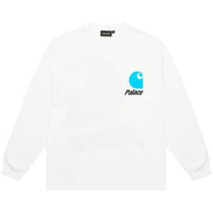 Лонгслив Palace x Carhartt WIP Logo Long-Sleeve, White