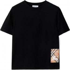 Детская футболка Burberry, черная