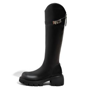 Ботинки до колена 5.5 см женские A poinsettia princess, черный