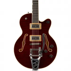 Электрогитара Gretsch Guitars G6659TFM Players Edition Broadkaster Jr. Center Block с полуакустическим корпусом и тремоло Bigsby, темная вишня