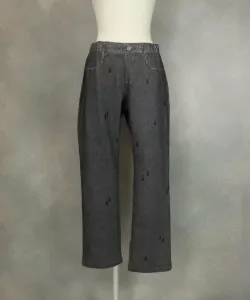 Удобные брюки с принтом в стиле джинсовой ткани Studio Picone, цвет Gray(080)