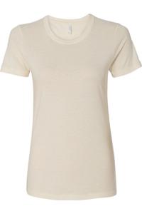 Женская хлопковая футболка Next Level, цвет natural