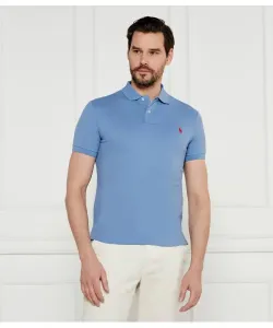 Футболка поло Slim fit Polo Ralph Lauren, синий