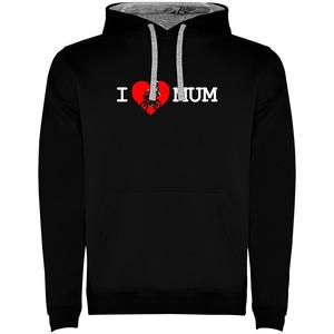 Худи Kruskis I Love Mum Two-Colour, черный