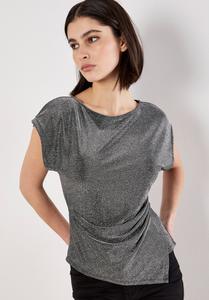 Футболка Apricot SPARKLE SIDE RUCHED, Silver/Silver-Coloured