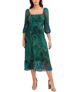 London Times платье миди, зеленый