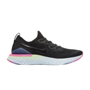 Кроссовки Nike Epic React Flyknit 2 GS 'Pixel', черный