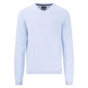 Свитер Fynch Hatton Air Cotton v neck, белый