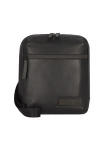 Кожаная сумка через плечо Stockholm 22 см с отделением для ноутбука JOST, черный