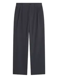 Брюки со складками на стрелках Maison Kitsuné, серый