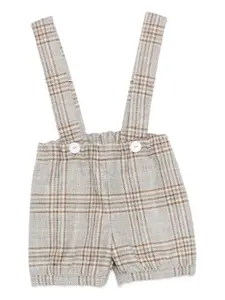 Клетчатые шорты с подтяжками JESURUM BABY, нейтральный