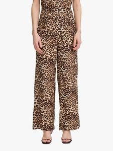 Anisse брюки с леопардовым принтом ICHI, Sandshell/Brown
