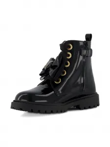 Ботинки из кожи с лаковой отделкой ANDANINES, черный