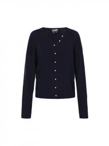 DreiMaster Женский кардиган темно-синего цвета