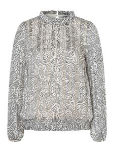 блузка с длинными рукавами, переливающаяся узором пейсли в двухцветном стиле More & More