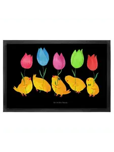 Коврик для ног Mr. & Mrs. Panda, черный