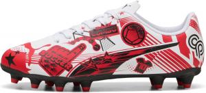 Футбольные бутсы Puma для детей и взрослых Unisex Christian Pulisic Legacy Ultra Firm для искусственного покрытия, белый/черный/красный