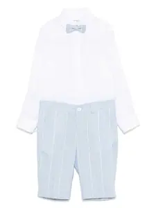 Комплект из рубашки и шортов в полоску Colorichiari, синий