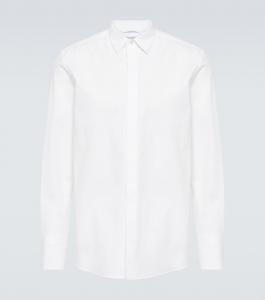 Рубашка rockstud untitled из хлопкового поплина Valentino, белый