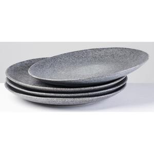 Блюдо из серии Moos'n'Stein в скандинавском стиле, с блестящей реактивной глазурью, каждый предмет уникален Gipfelstück, серый