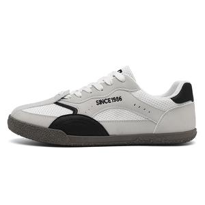 Легкие и дышащие низкие мужские кроссовки для скейтбординга RENBEN, Beige Black