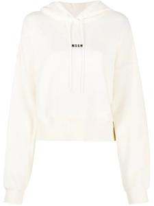 Укороченное худи с логотипом MSGM, нейтральный