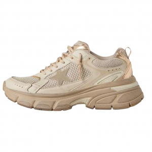 Golden Goose Низкие повседневные туфли Lightstar, женские, бежевые