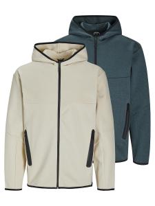 Толстовка с капюшоном на молнии JACK & JONES Fusion, Blue Denim