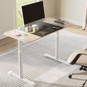 Игровой компьютерный стол PSEAT с регулируемой высотой, 1.2 м, механический подъем, цвет Maple, белый