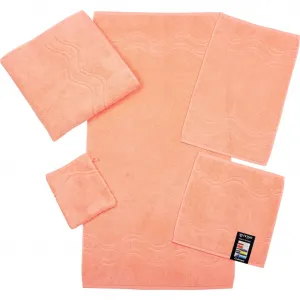 Мочалка ROSС Ощущение кашемира с волнистой каймой Ross, Peach/pink