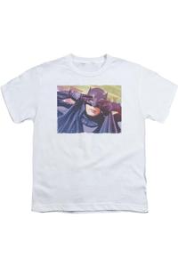 Футболка с коротким рукавом для детей Batman Classic TV Smooth Groove Gildan, белый