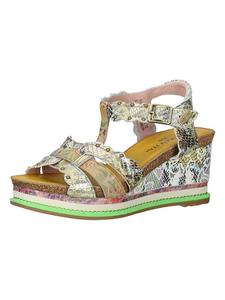 LAURA VITA Разноцветные кожаные сандалии